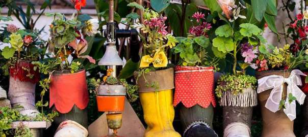 creative ways of what to do with old work boots