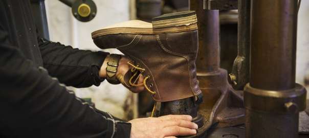work boots manufactured process