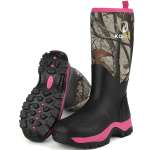 Kalkal Women's Camo Hunting Boots, 6mm Neoprene Insulated Rubber Boots With EVA Sole