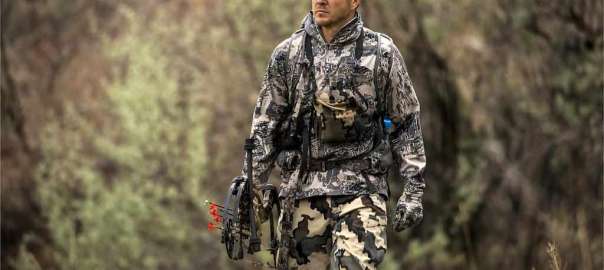 hunter is wearing camo clothing