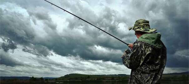 fly fishing in the rain