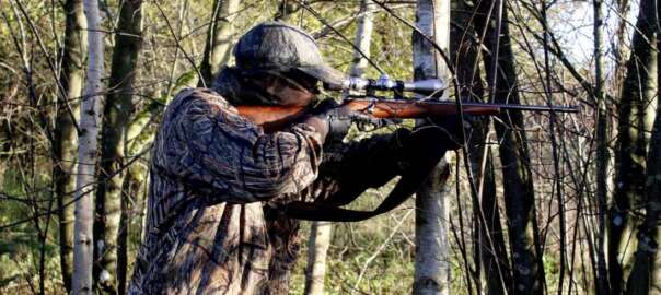 hunting in safety harness