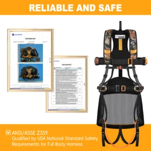 ANSI testing report for Kalkal harness, meets American safety standard