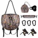 Kalkal 300lbs Hunting Saddle Kit With Padded Seat, Bridge, Safety Rope, Carabiners