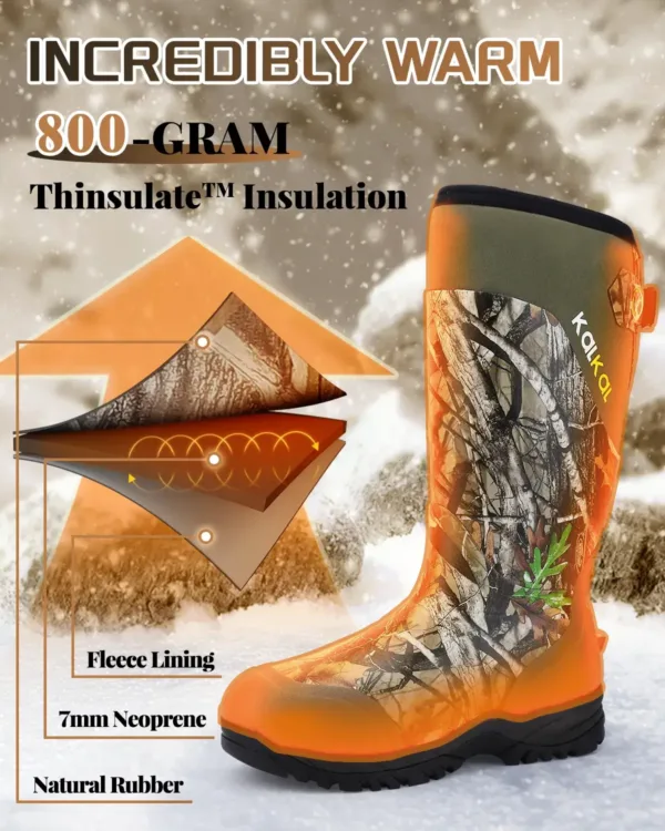 800g insulated boots temperature rating