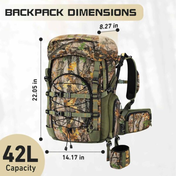 Kalkal hunting backpack sizes