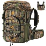 42L Waterproof Camo Hunting Backpack With Quick-Release Rifle System, Quiver And Rain Cover
