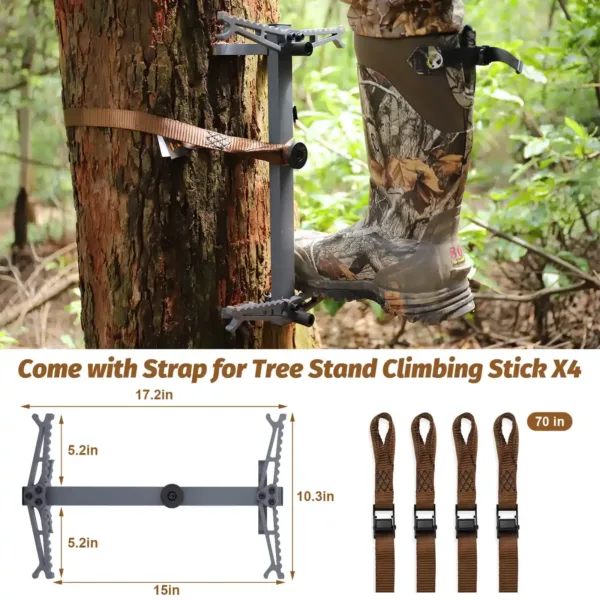 climbing stick size details