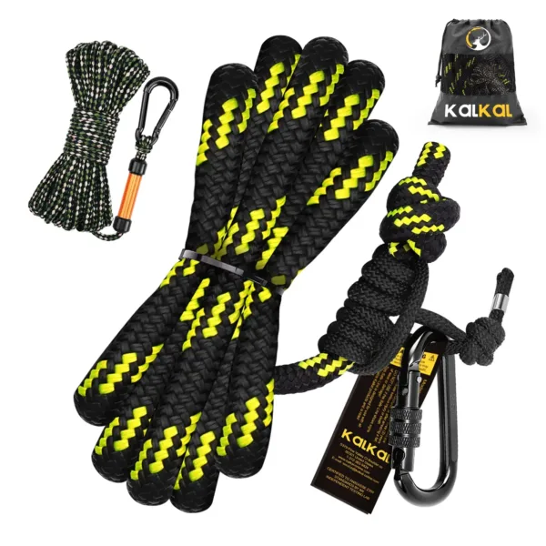 rope style tree strap with bow hoist rope