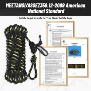 Kalkal tree stand harness rope passed all safety requirements testing