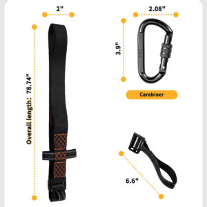 tree harness strap sizes
