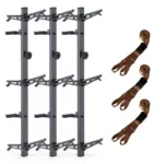 Kalkal 30" 3-Step Climbing Sticks With Fold Up Steps (3 Packs)