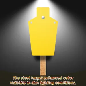 ar500 metal targets with high visibility coated color, clear even in low light condition