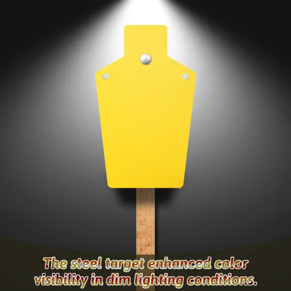 ar500 metal targets with high visibility coated color, clear even in low light condition