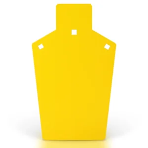 Kalkal ar500 steel target coated in yellow color