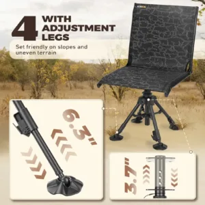 hunting chair with adjustable legs