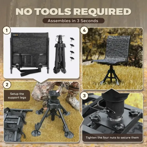quick setup chairs for hunting blinds