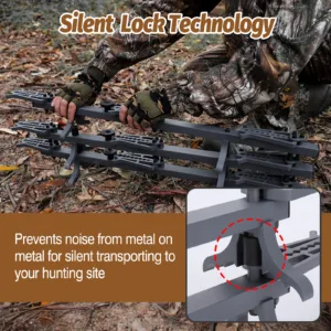silent stacking hunting stick