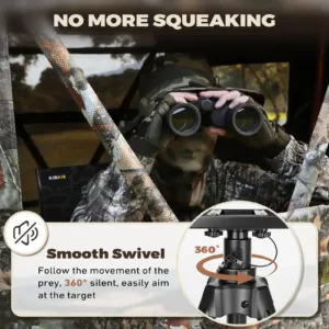 silent swivel hunting chair design