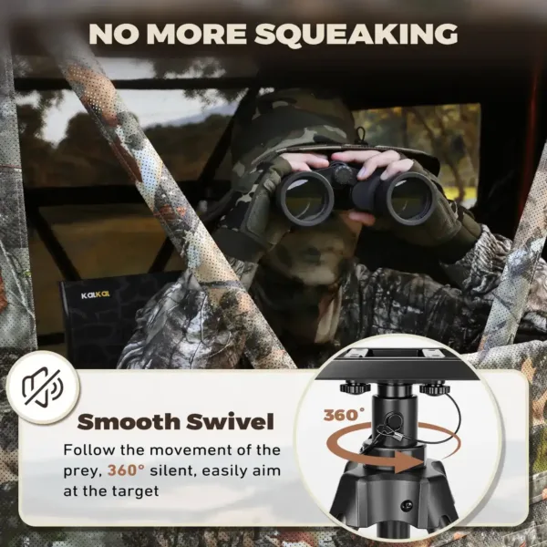 silent swivel hunting chair design