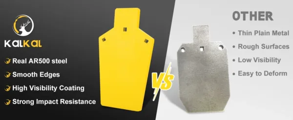 Kalkal steel target vs other brand target comparisons
