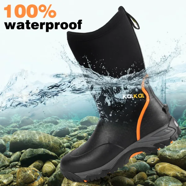waterproof rubber boots for men will 100% keep water out