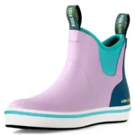 Kalkal Women's Deck Boots, Short Ankle Fishing, Rain And Garden Boots