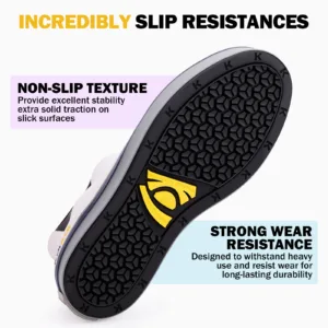 anti slip rain boots with high traction thread outsoles
