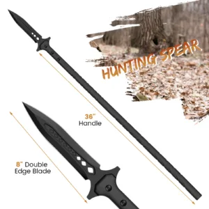 long hunting spear with total 44 inch length