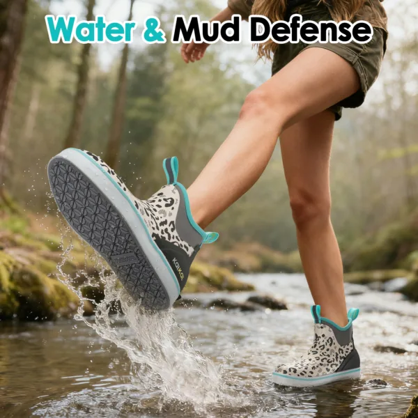 100% waterproof and muckproof deck boots