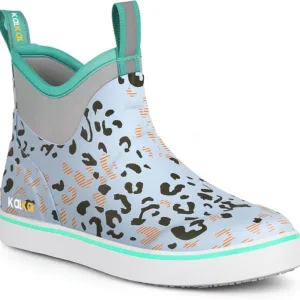 Kalkal Womens Camo Deck Boots, Waterproof Ankle Slip-On Boots For Fishing & Outdoors - Image 3