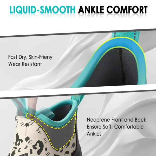 deck boots that have a skin-friendly neoprene lining for comfortable fit