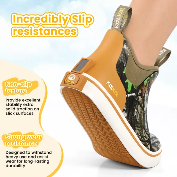 kids rain boots in ankle height, with slip-resistant outsole