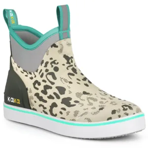 women's camo deck boots - ivory camo style