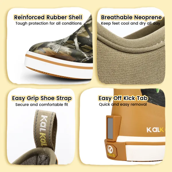 youth deck boots features