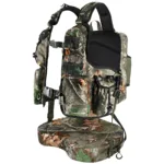 Kalkal Lightweight Pack-Style Turkey Vest With Seat, Multi-Compartment Storage & Hydration Compatibility