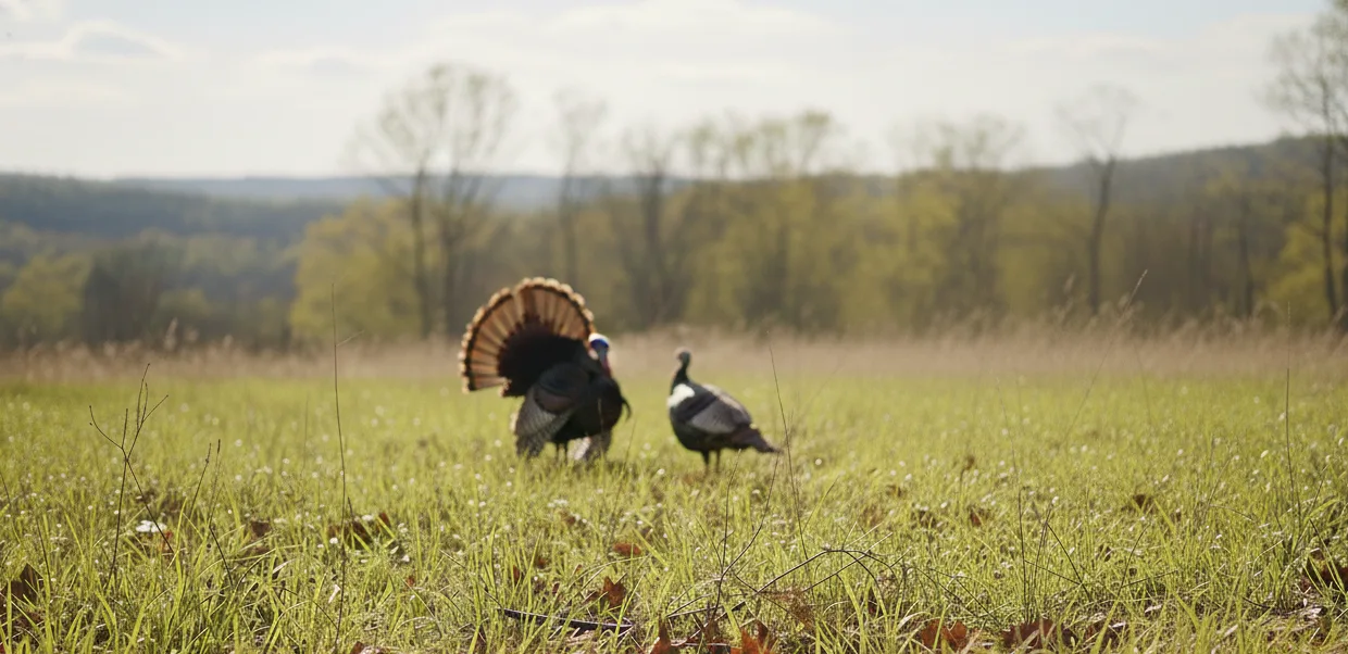 a flock of turkeys