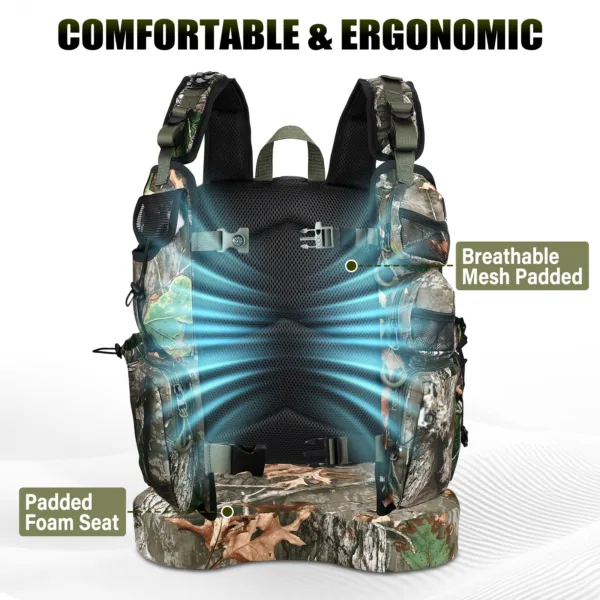 Ergonomic lightweight turkey vest designed for mobility and all-day comfort