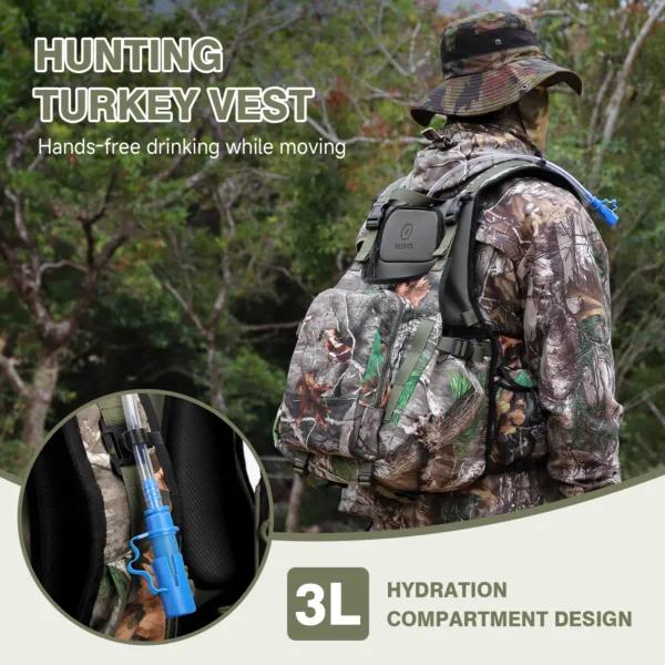 3L water bladder compatible pocket