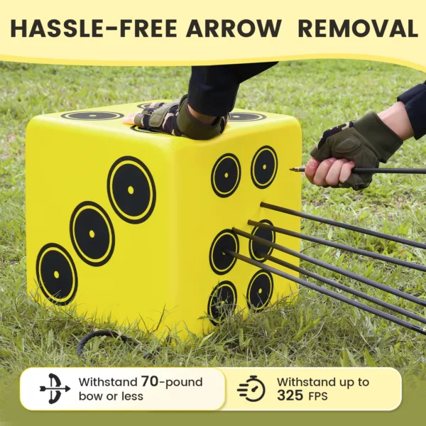 easily remove the arrows from Kalkal bow practice target